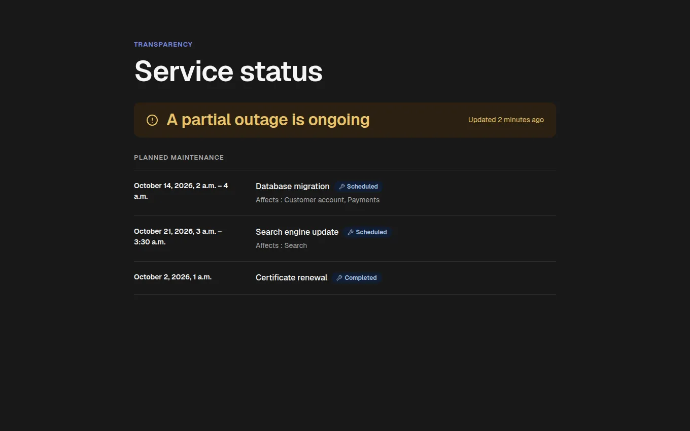 The MaintenanceWindows block