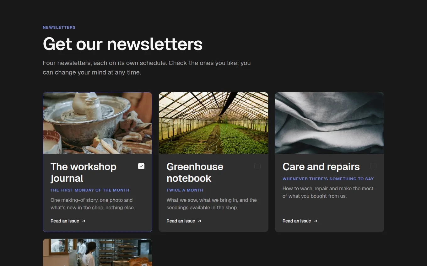 The NewsletterHub block