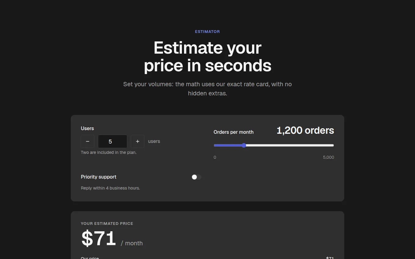 The CostComparison block