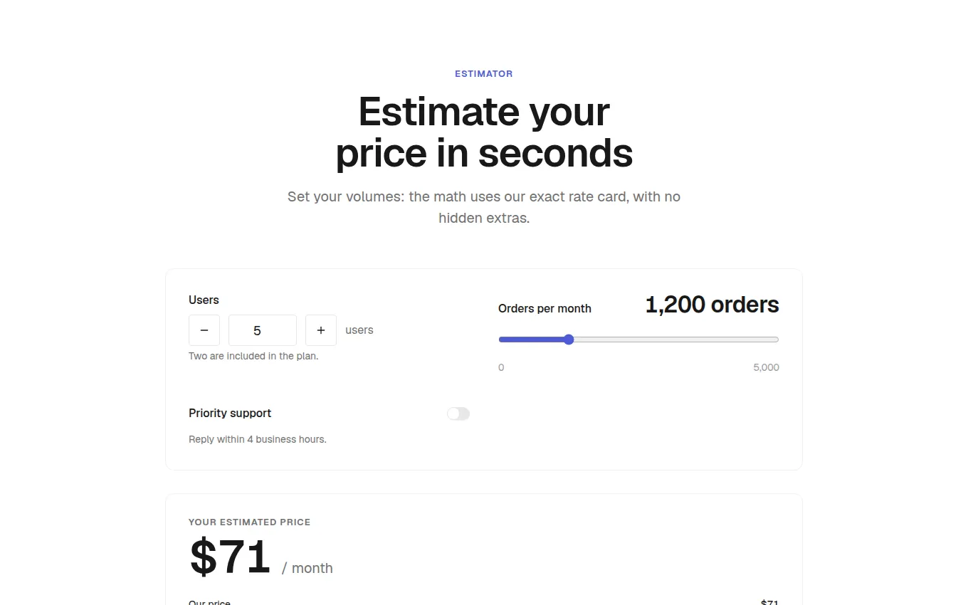 The CostComparison block