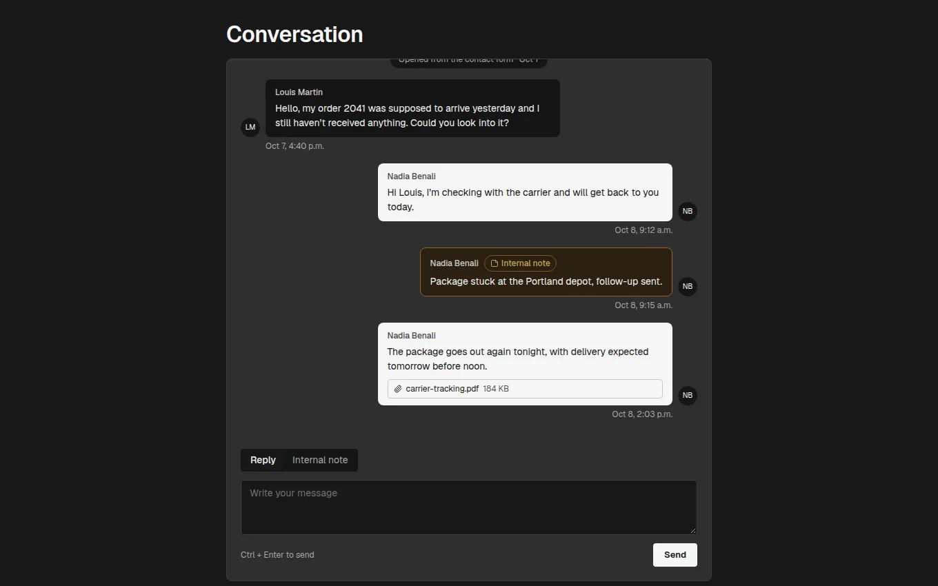 The Conversation block