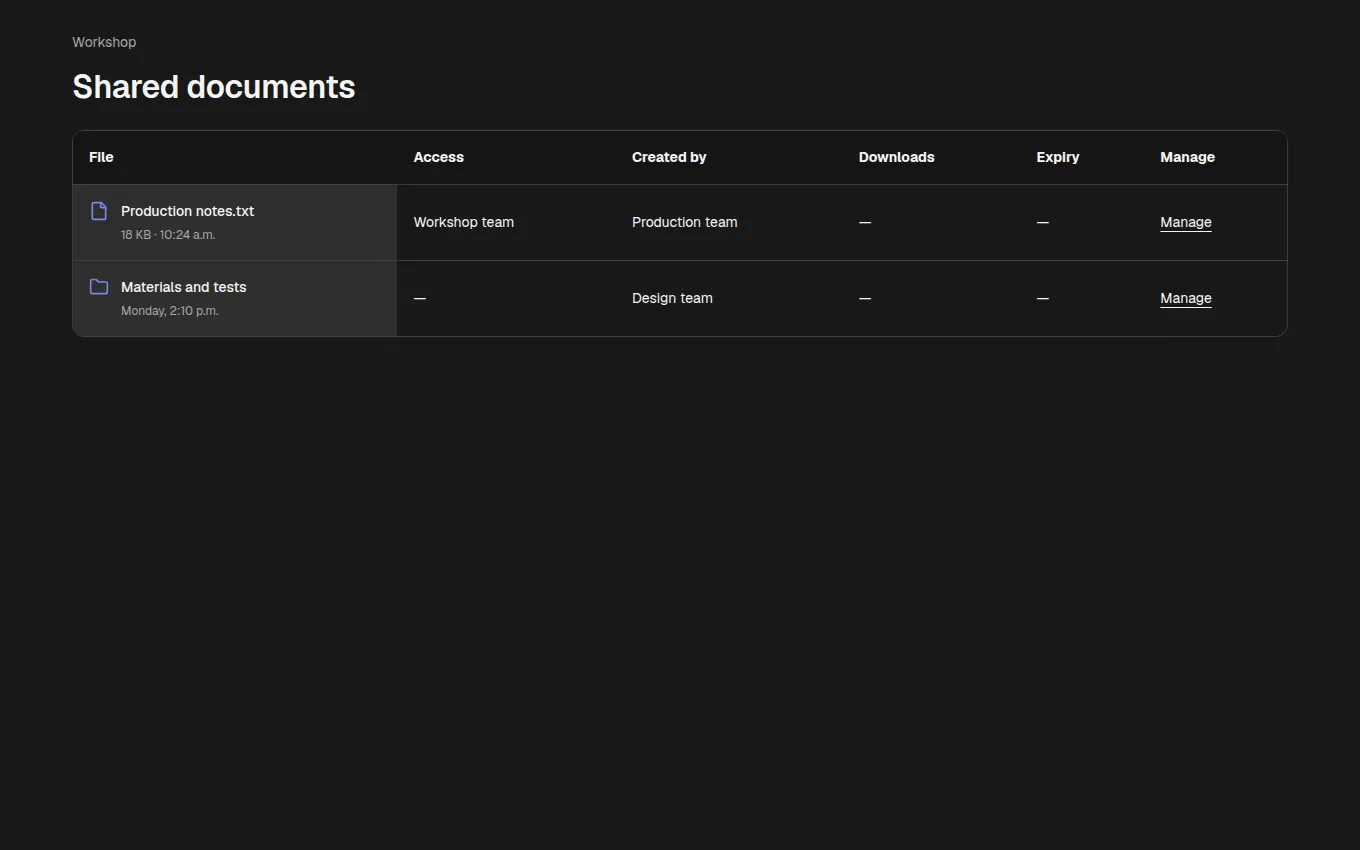 The FileList block