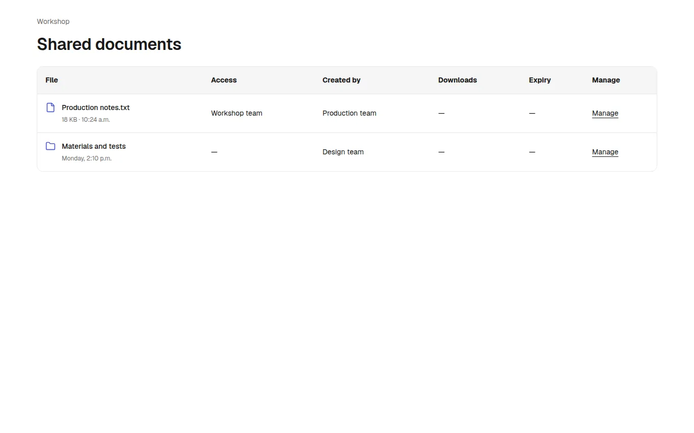 The FileList block