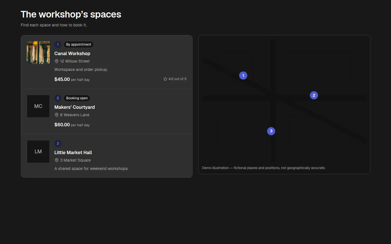 The MapList block