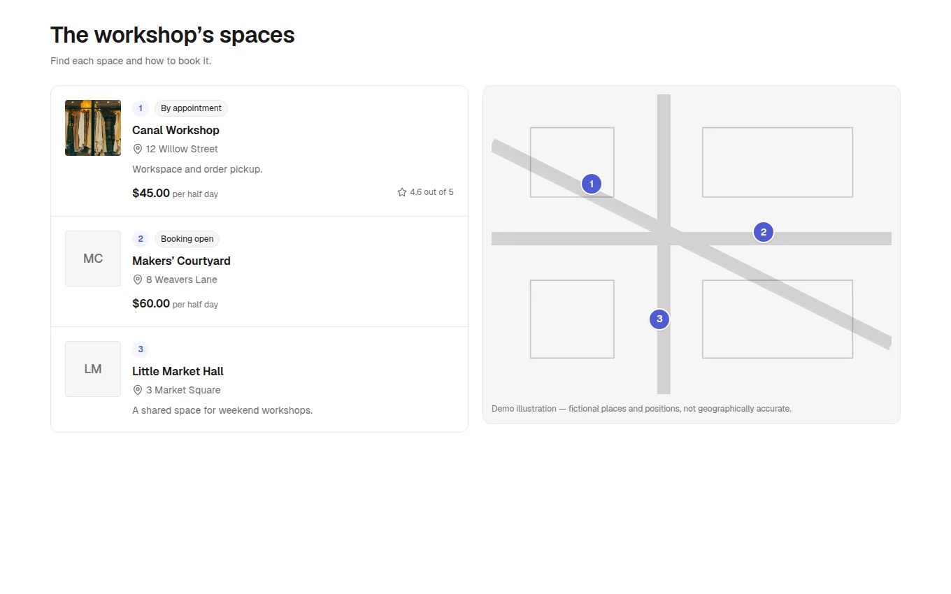 The MapList block