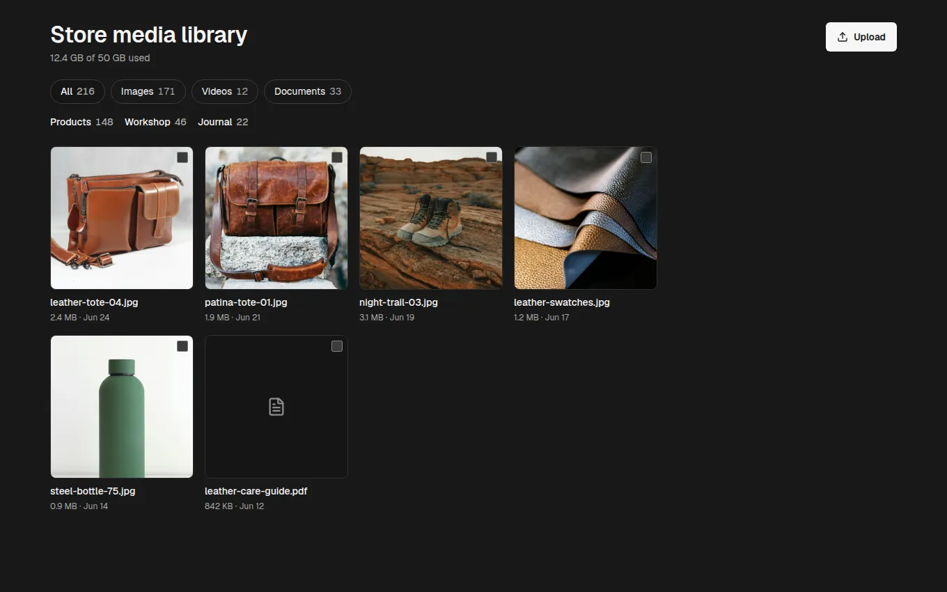 The MediaLibrary block
