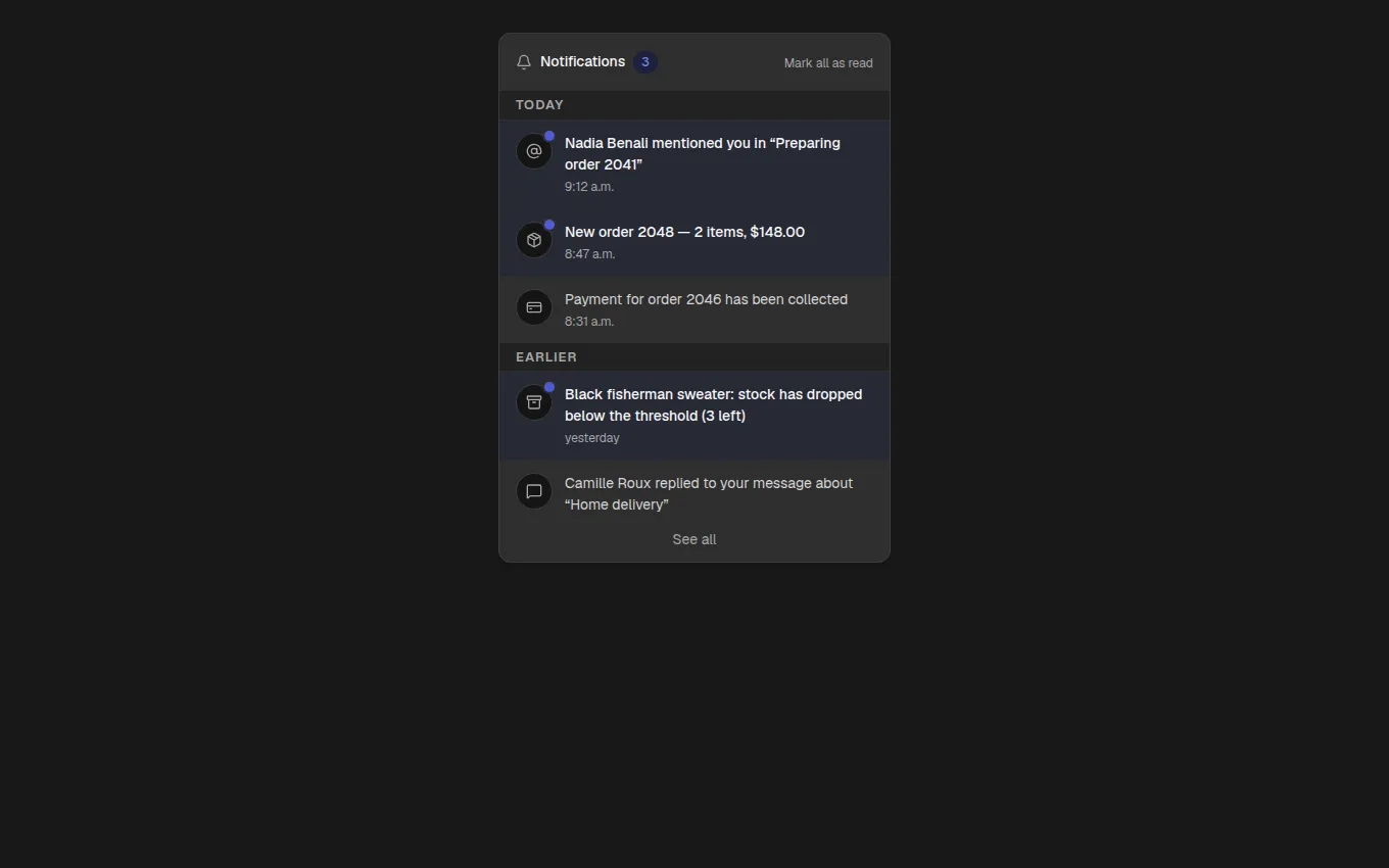 The NotificationCenter block