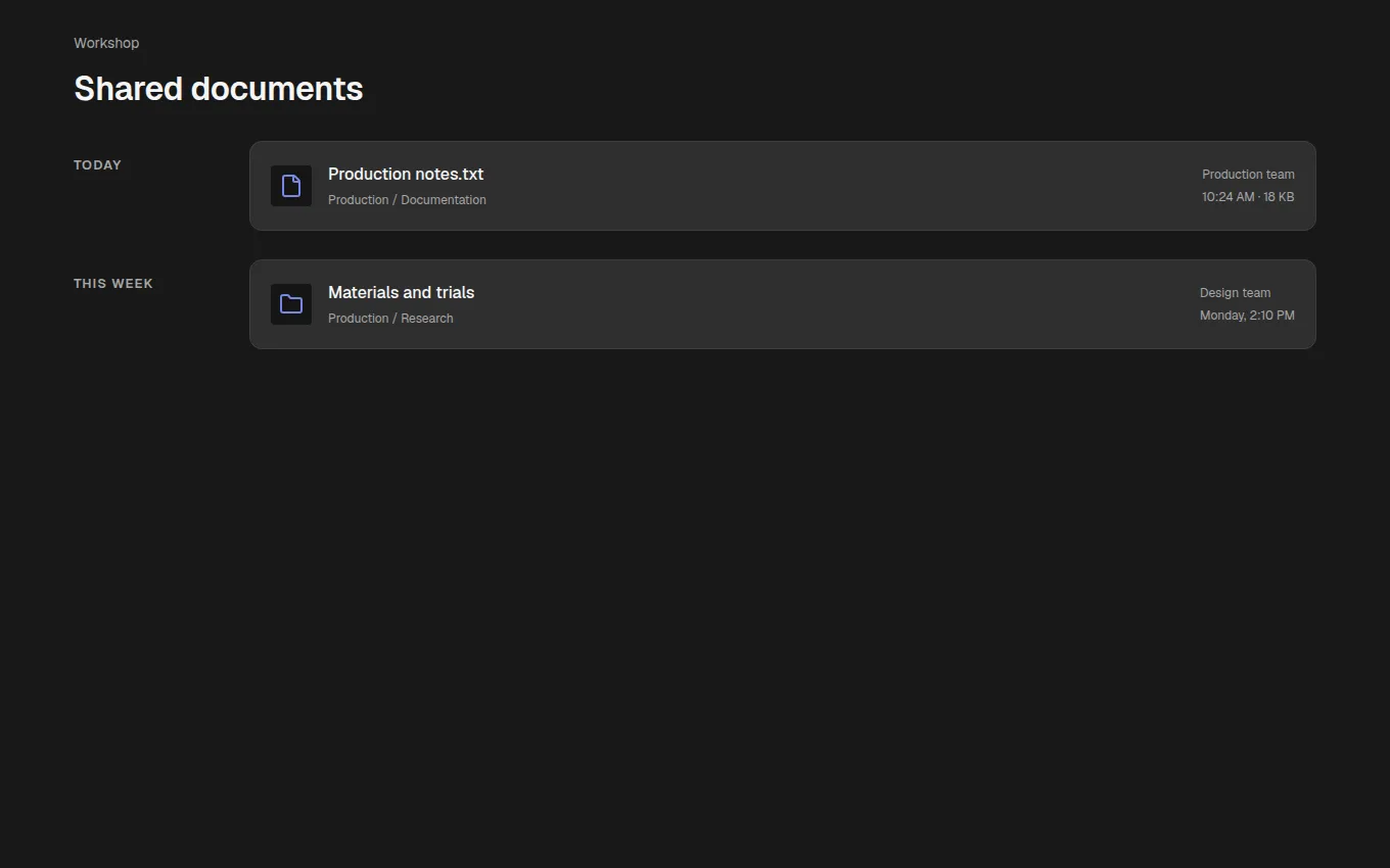 The RecentFiles block