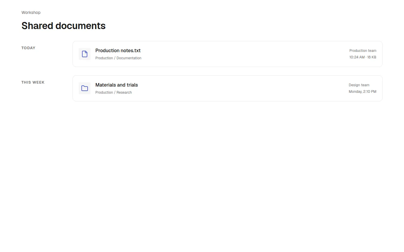 The RecentFiles block