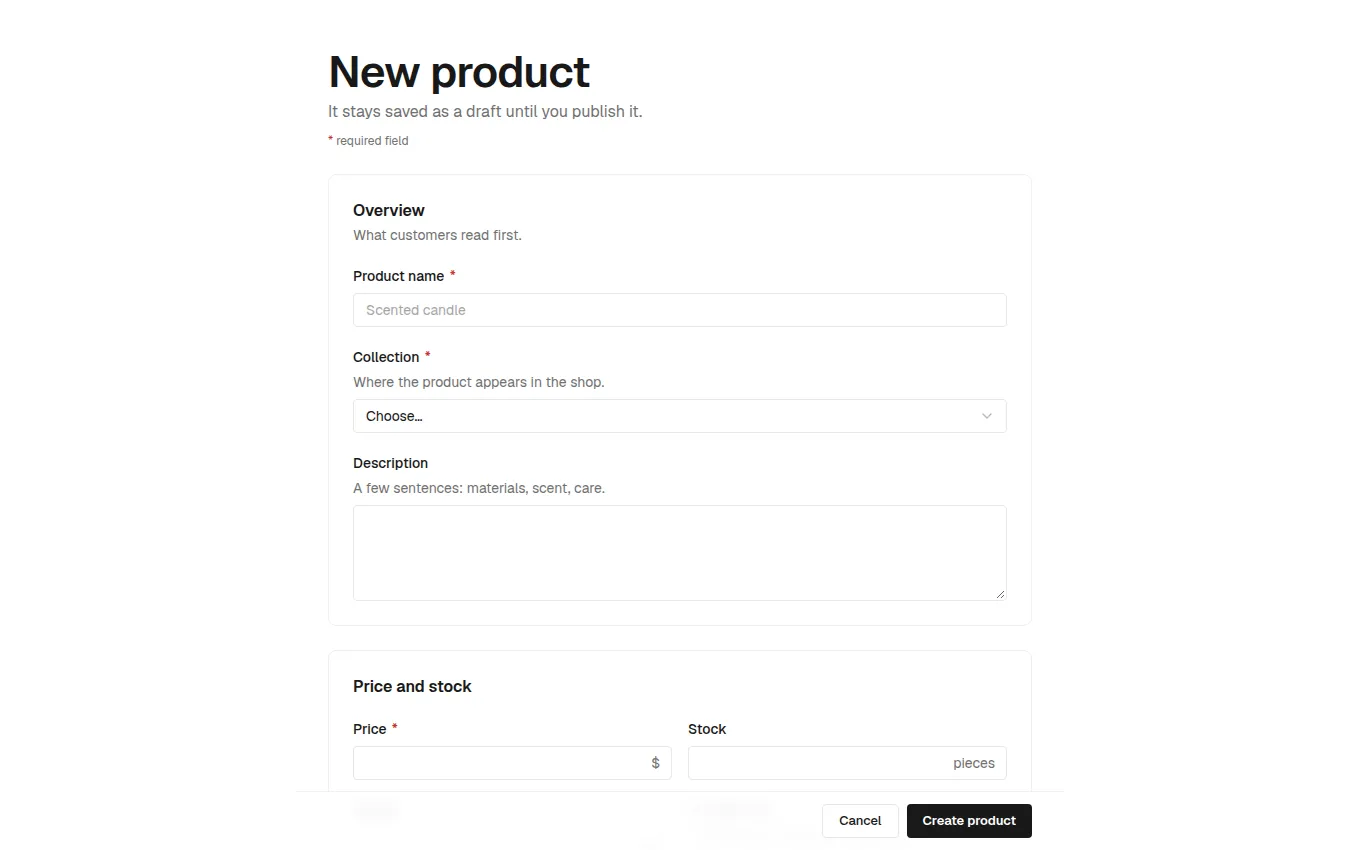 The RecordForm block