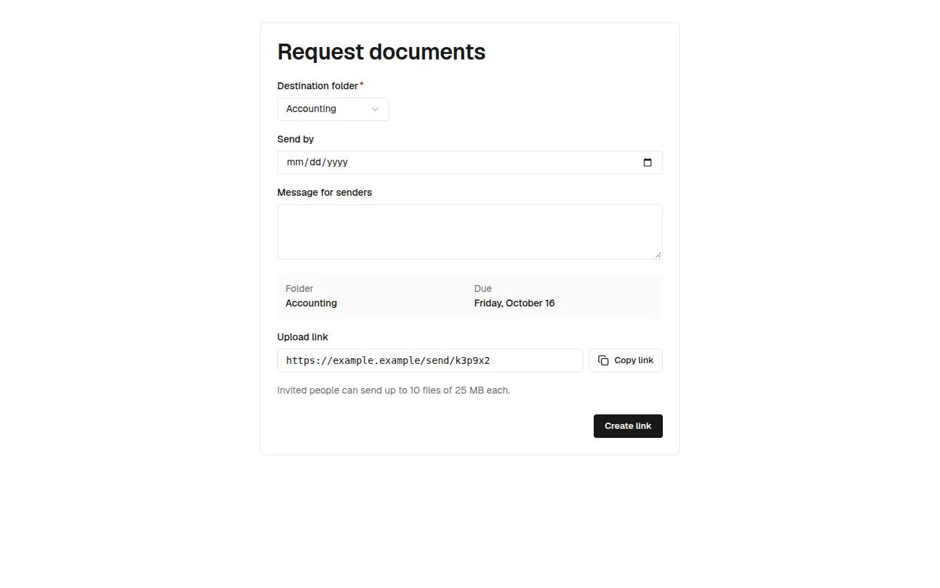 The UploadRequest block