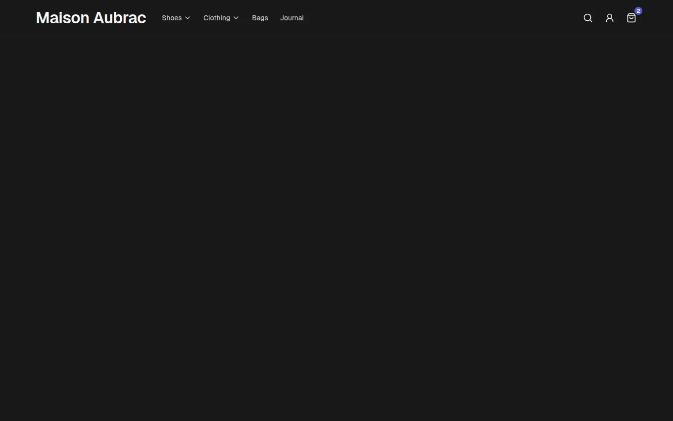 The StoreHeader block